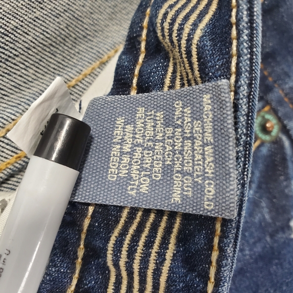 Converse One Star Womens Dark Denim Blue Jeans Size 6 - Picture 13 of 15